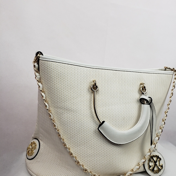 Christian Lacroix Tote White Faux Leather.Pe..ctop - Picture 9 of 11